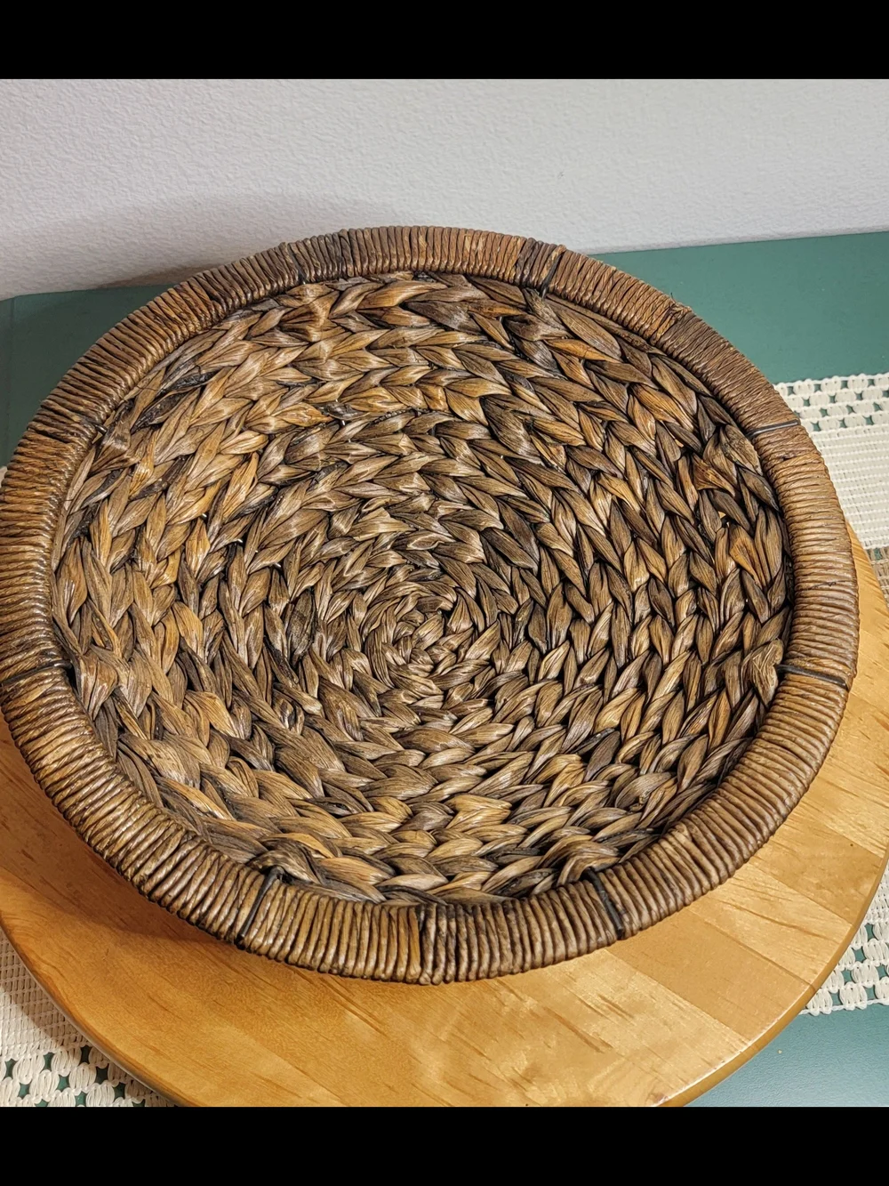 Source Unknown Handwoven Seagrass Basket - Brown